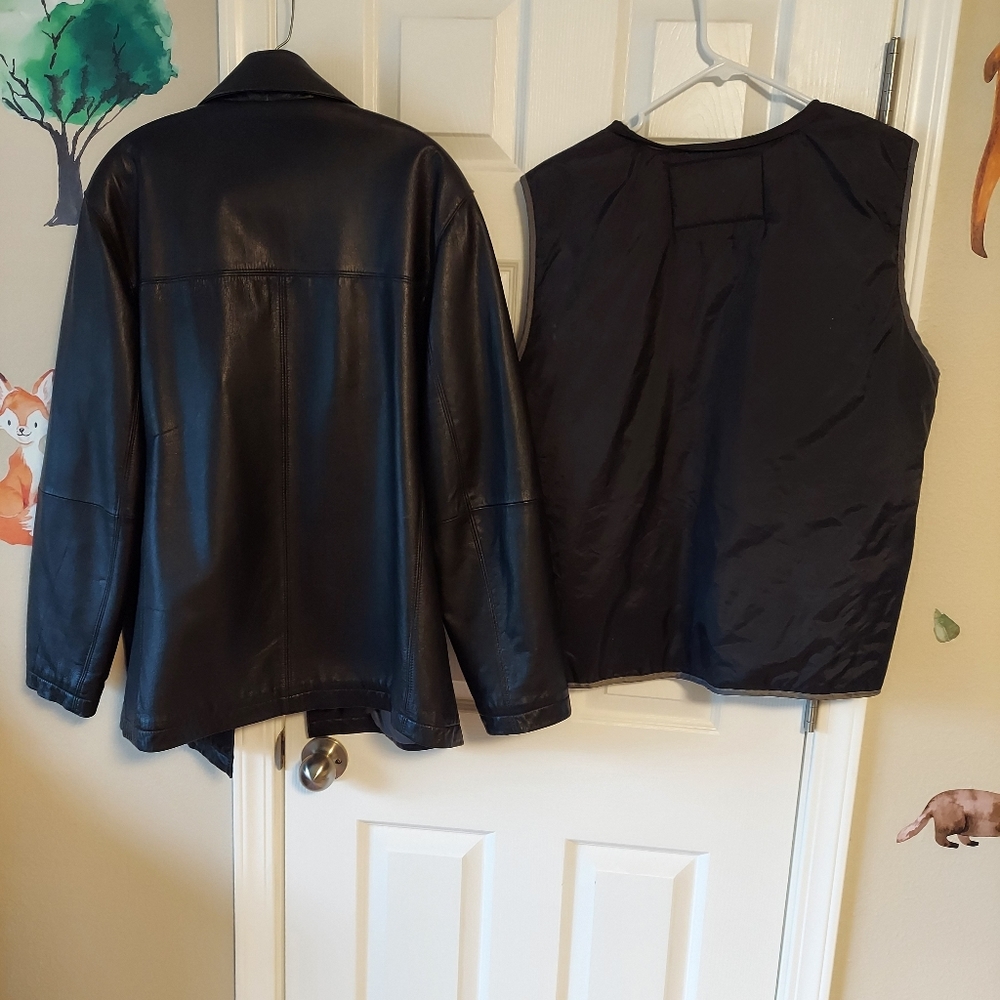 Mens Pelle Studio Leather Jacket and Liner - Picture 2 of 3